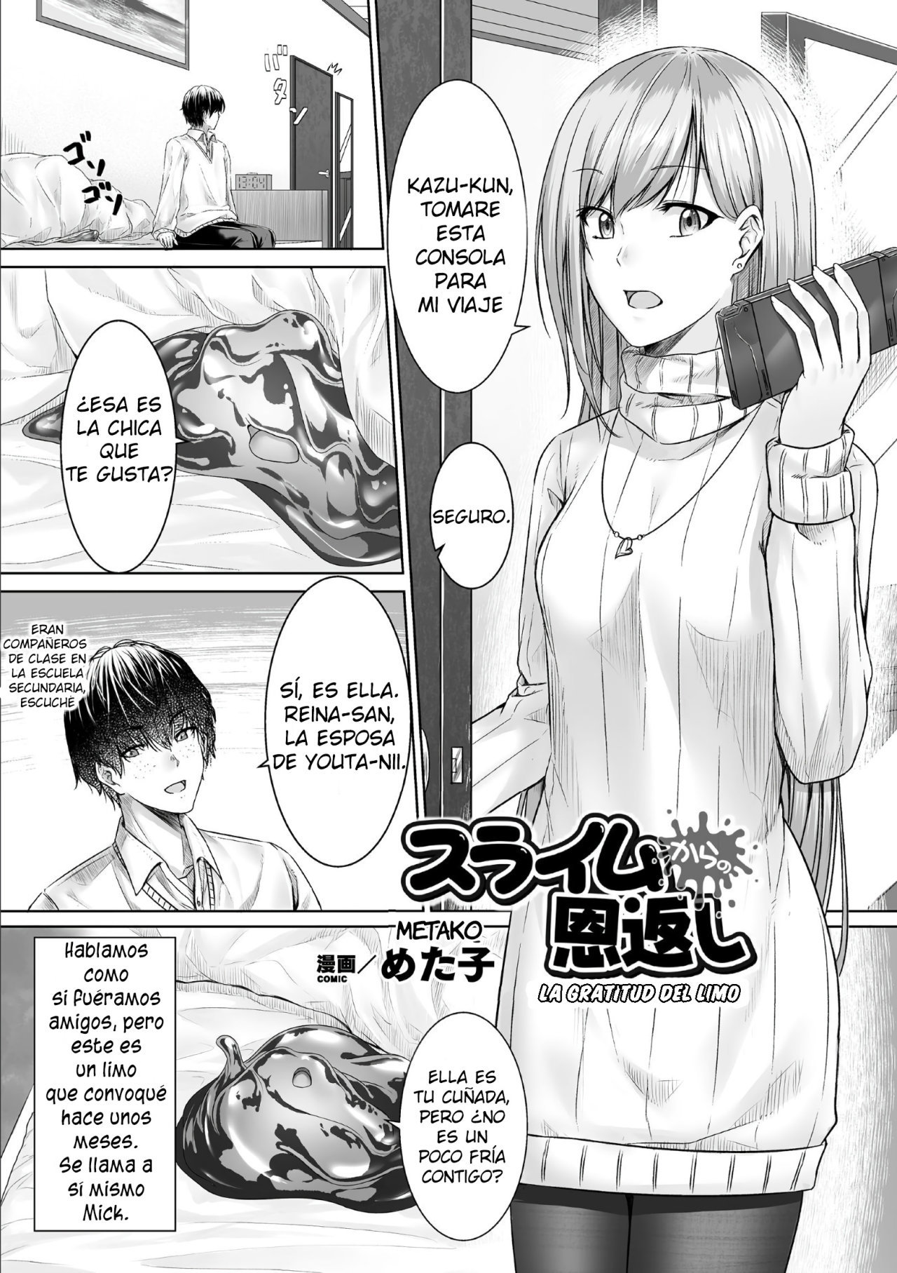 [Metako] Slime kara no Ongaeshi  The Slime's Gratitude (Bessatsu Comic Unreal Tasha Henshin Shite Narisumashi Yuuwaku Hen Vol. 2) [Spanish] [Dig