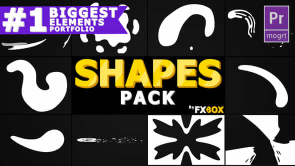 2D Cartoon Shapes - VideoHive 23959798