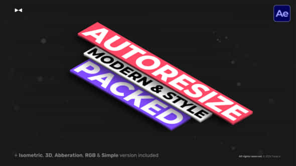Autoresize Box Titles Ae - VideoHive 59047501