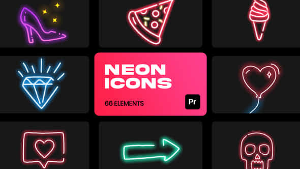 Neon Icons for - VideoHive 36324432