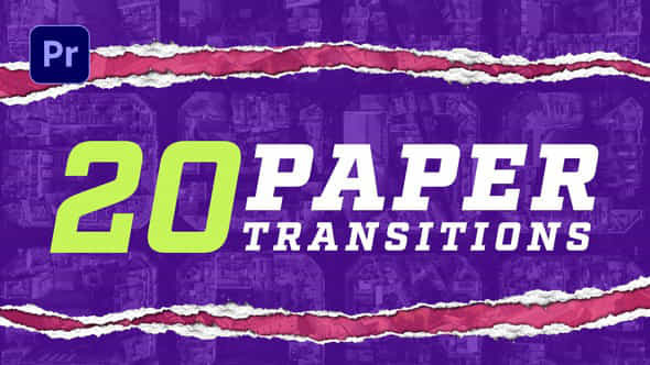 Torn Paper Transitions - VideoHive 46358594