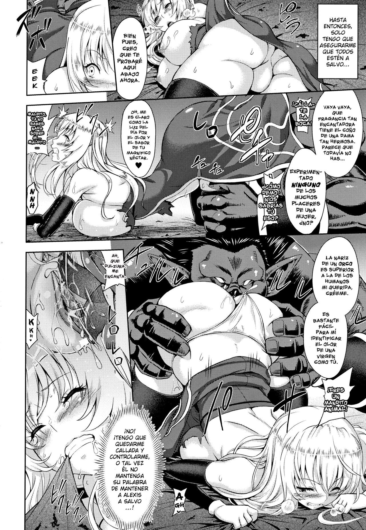 [Yamada Gogogo] Erona -Orc no Inmon ni Okasareta Onna Kishi no Matsuro-  Erona -La Caída de una Hermosa Guerrera Maldecida con la Lasciva Marca de un Orco + Epílogo [Spanish] {meiwow + k