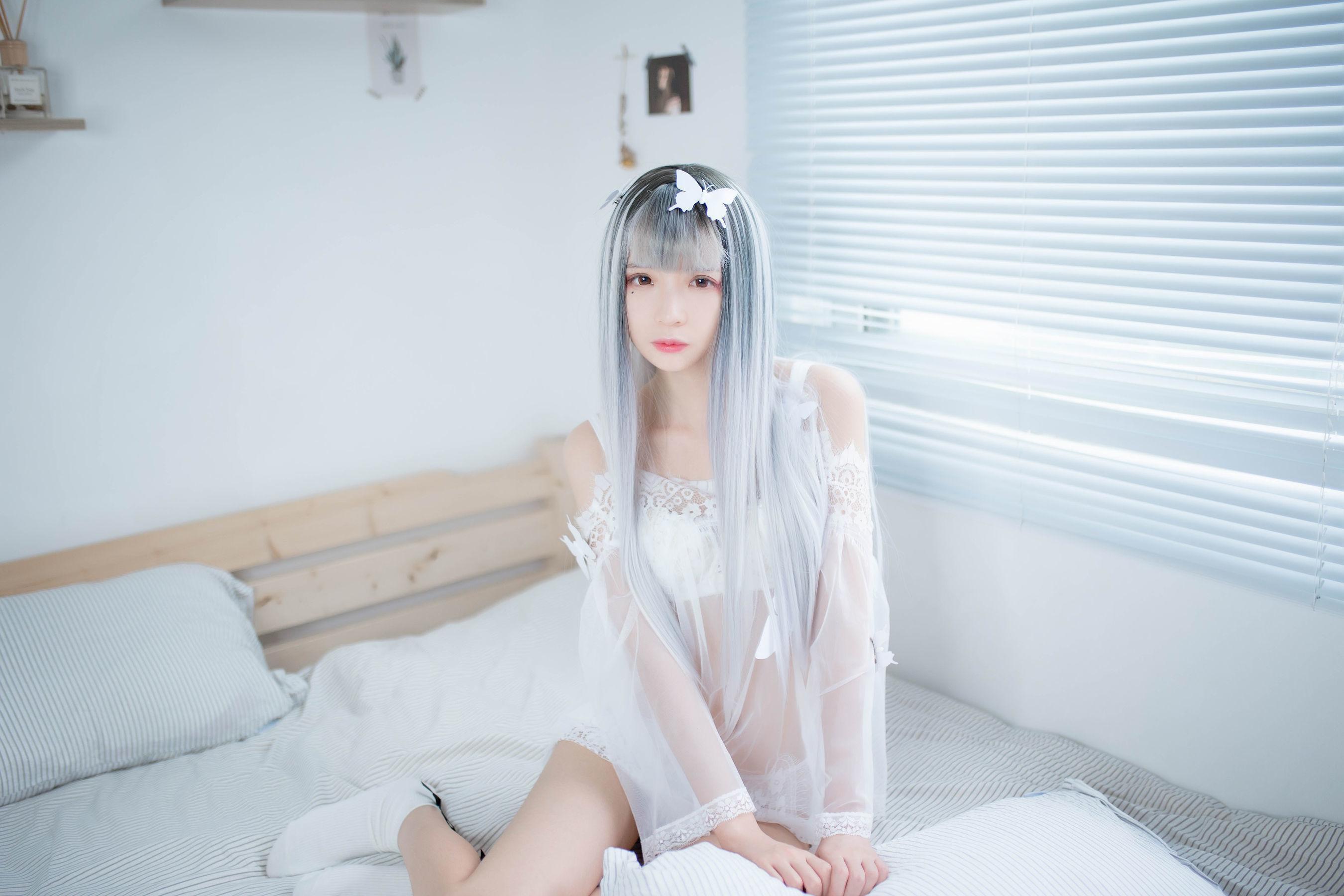 [网红COSER] 疯猫ss – 透明白纱 写真集(22)