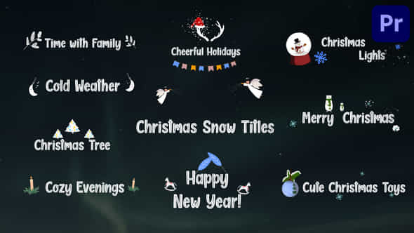 Christmas Snow Titles - VideoHive 41543797