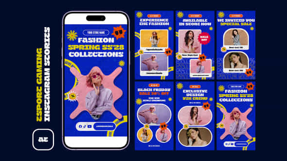 Torn Paper Fashion Instagram Stories - VideoHive 51913471