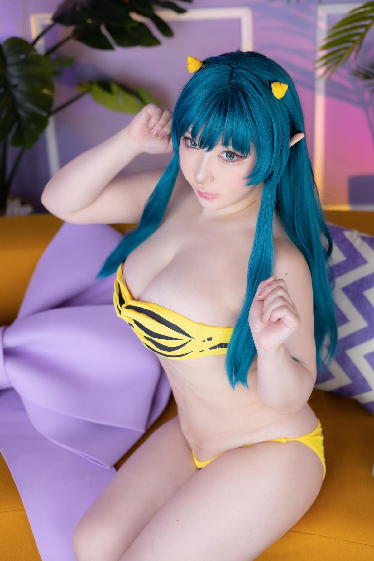 Cosplay SAKUサク Lum ラム うる星やつら Set.01(4)