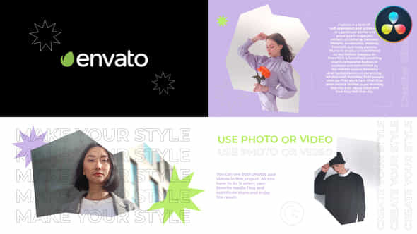 Clean Creative Slideshow For Davinci Resolve - VideoHive 50238728