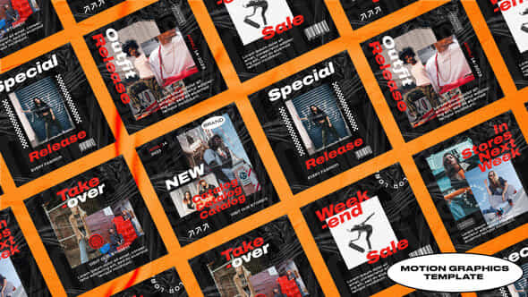 Blanced Streetwear Posts Mogrt - VideoHive 49199485