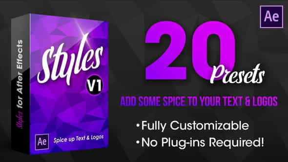 Styles - Text and Logo Presets | Abstract - VideoHive 26050556