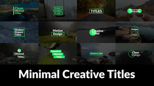 Minimal Creative Titles - VideoHive 45716173