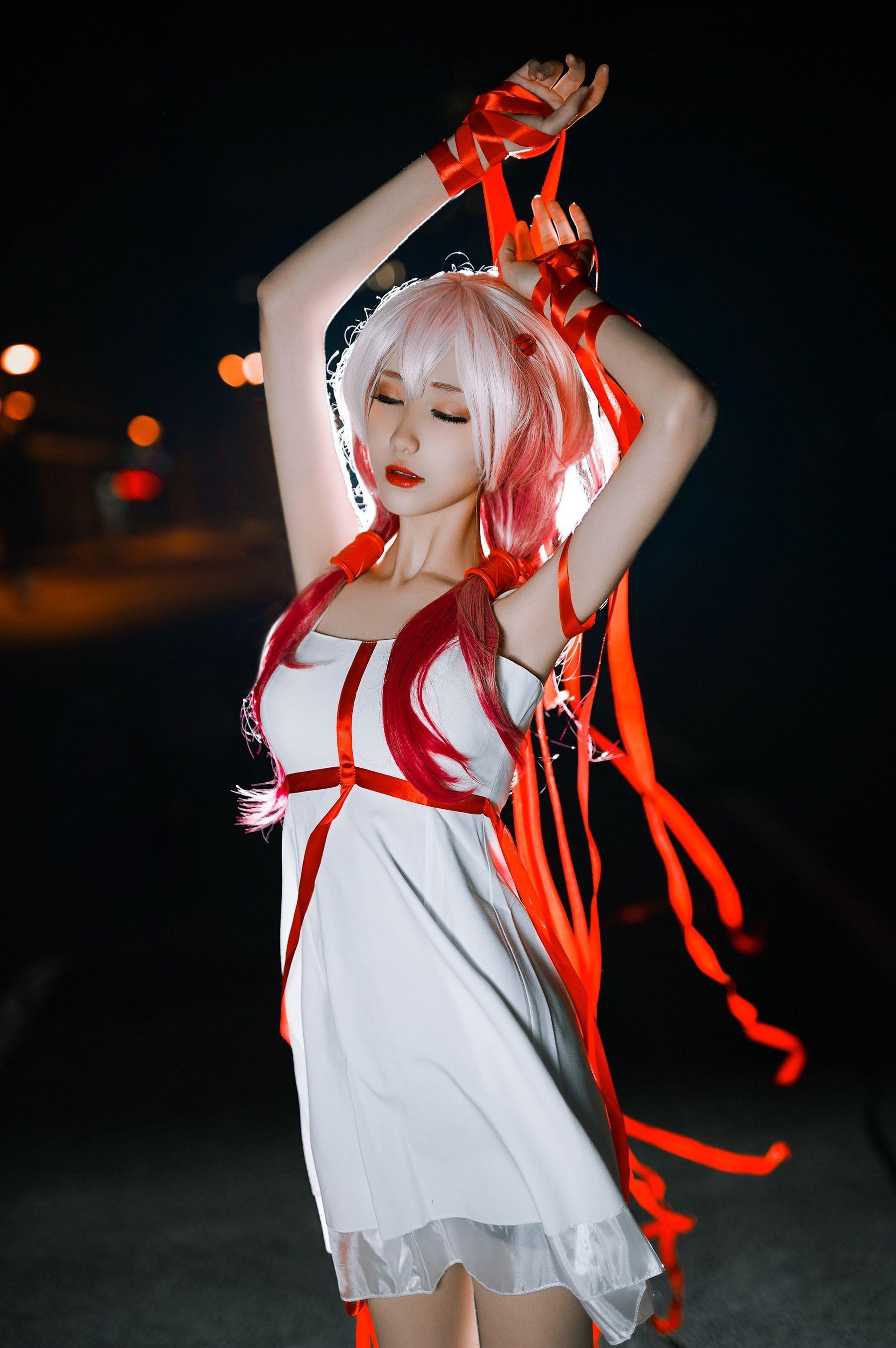 [Cosplay] 动漫博主南桃Momoko – 楪祈白裙(9)