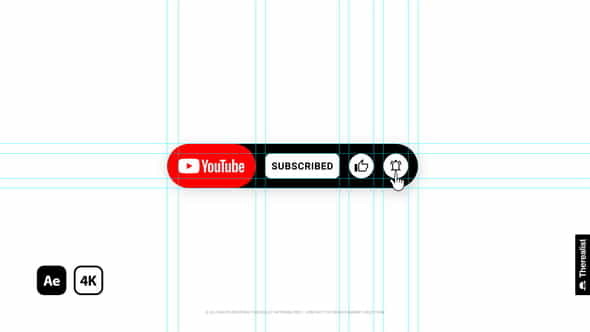 YouTube Subscribe Buttons 4K - VideoHive 37877308