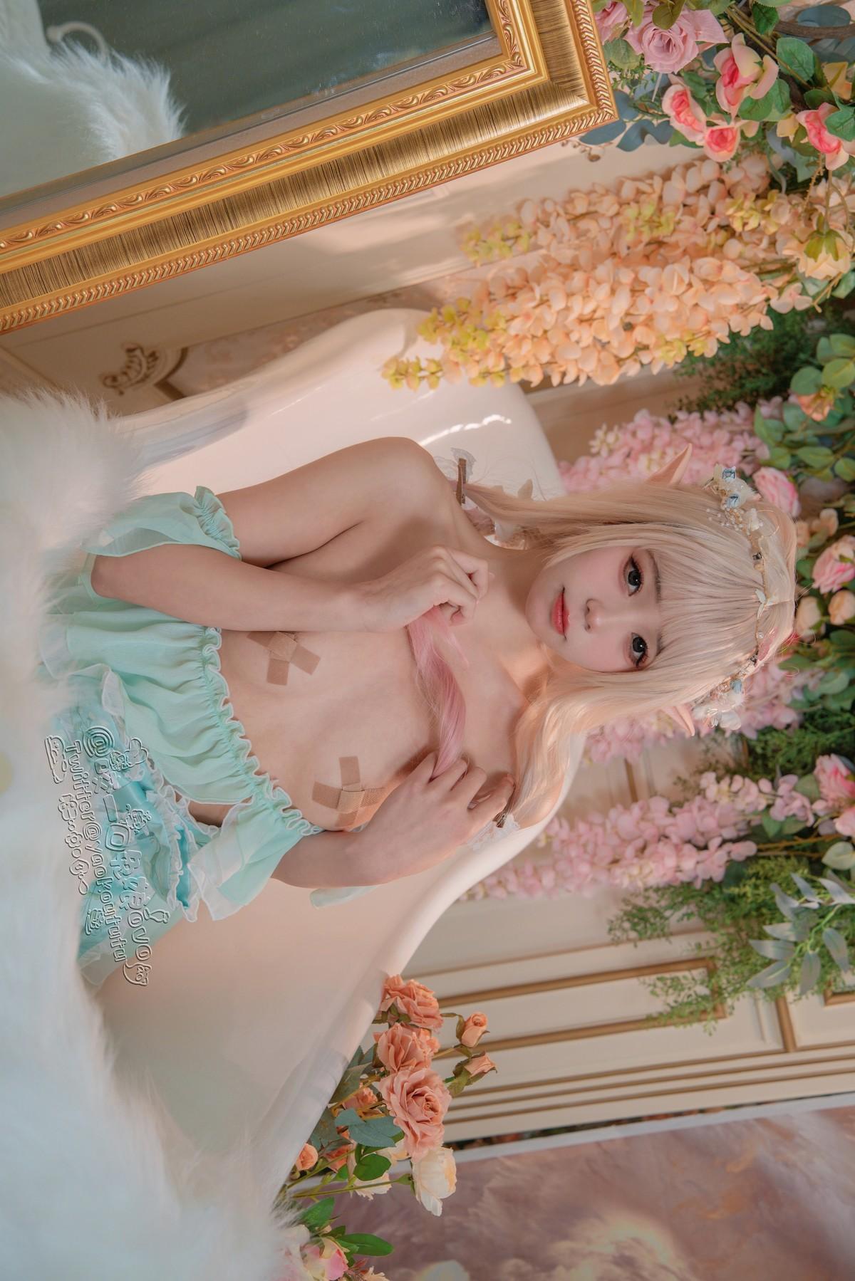 Cosplay 黏黏团子兔 豌豆公主的秘密花房(34)