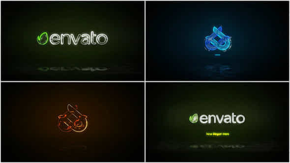 Neon Logo Reveal - VideoHive 43939956