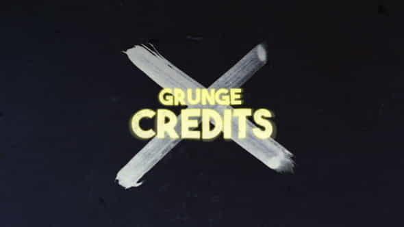 Grunge Credits - VideoHive 24692806