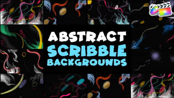 Abstract Scribble Backgrounds - VideoHive 45801334