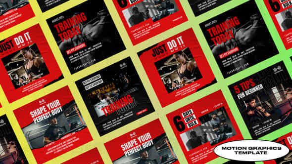 Derry Urban Gym Posts Mogrt - VideoHive 50012790