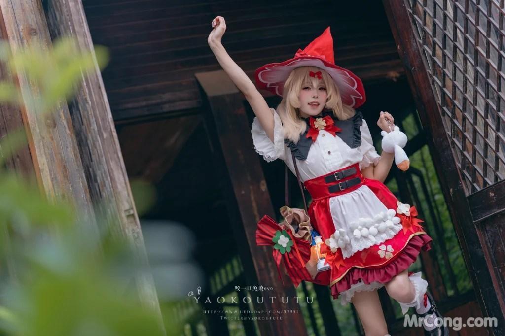 Coser@黏黏团子兔: 琪花星烛·可莉 可莉炸鱼舞 (66 photos )(63)