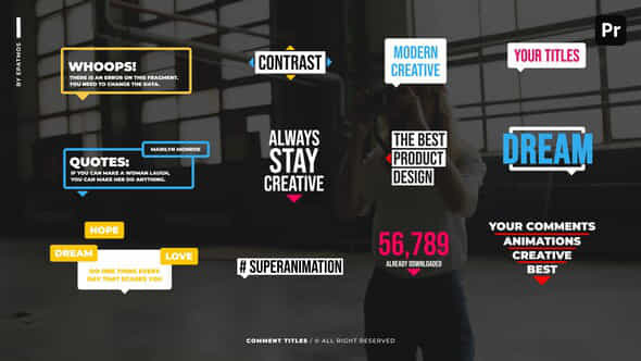 Comment Titles Pp - VideoHive 50328676
