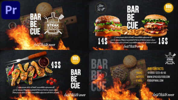 Barbecue Food Promo - VideoHive 43311182