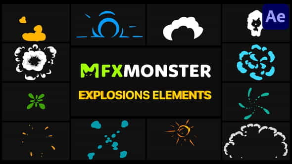Explosion Elements | After Effects - VideoHive 32067642
