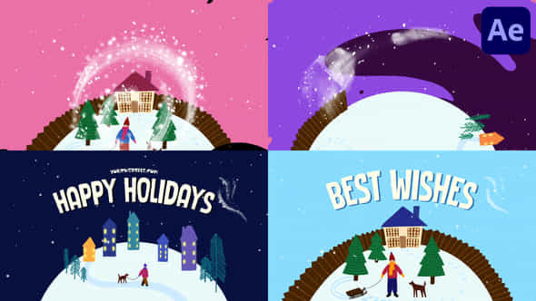 Christmas Greetings After Effects - VideoHive 55862272