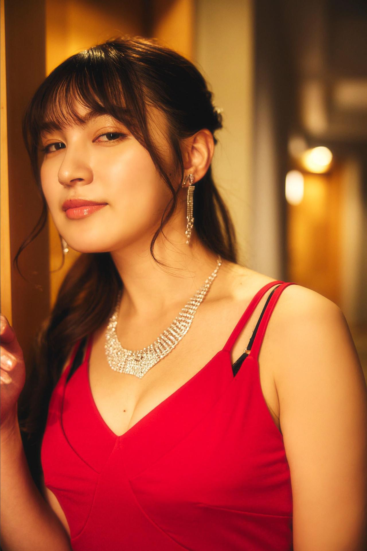 Yui Kojina 神志那結衣, SPA！デジタル写真集 「赤いドレスを脱いだら……」 Set.01(5)
