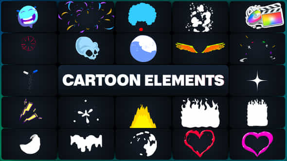 Cartoon Elements For Fcpx - VideoHive 50524447