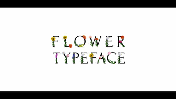 Flower Typeface - VideoHive 38550255