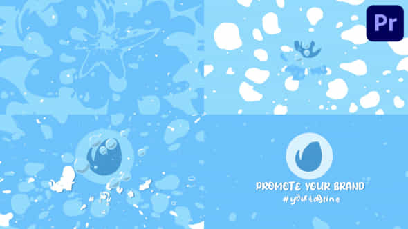 Wave Logo Opener For Premiere Pro - VideoHive 50640380
