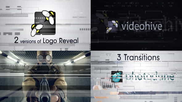 Glitch Logo and Transitions - VideoHive 9791974