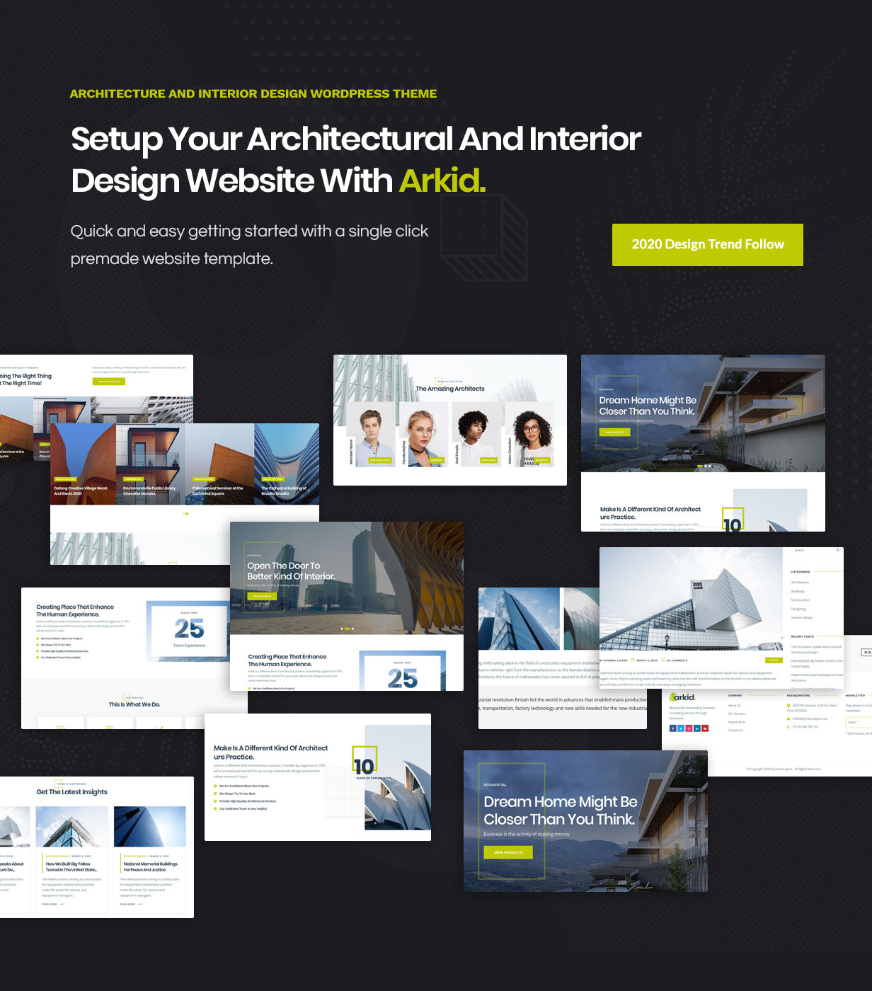 Arkid - architecture & interior design WordPress theme