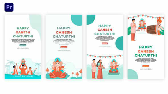 Happy Ganesh Chaturthi - VideoHive 39407597