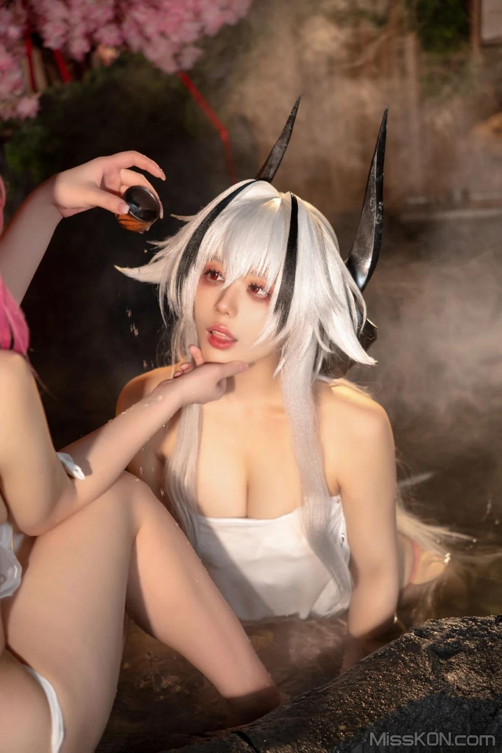 Coser@小瑶幺幺 & 九言 & 喜茶苍苍子: 碧蓝 温泉之旅 (66 photos)(28)