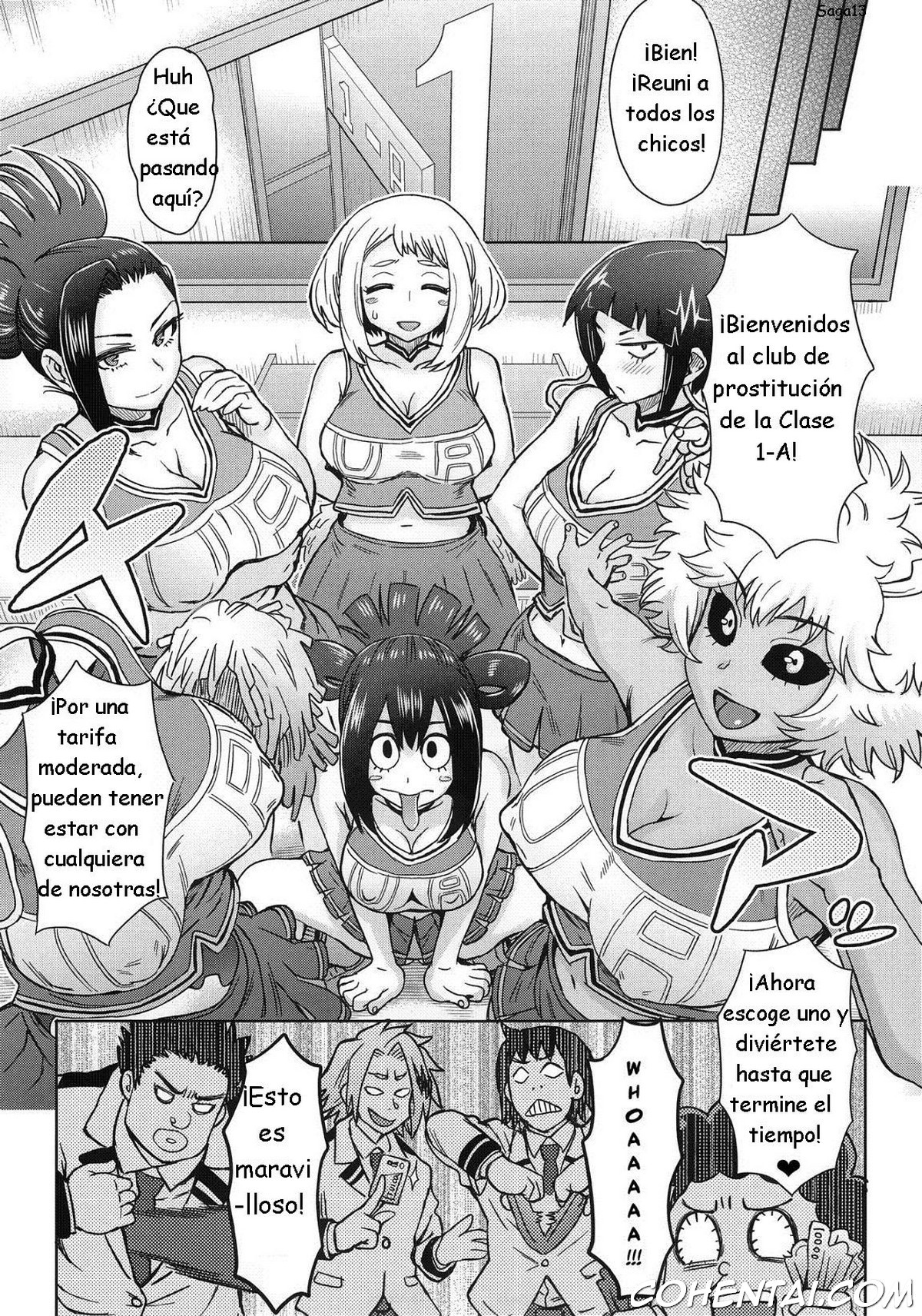 Uraraka Ura Fuuzoku (Boku no Hero Academia) xxx comics manga porno doujin hentai español sexo 