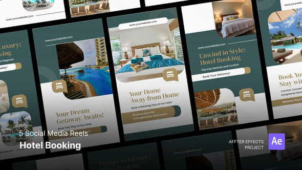 Social Media Reels Hotel Booking After Effects Template - VideoHive 48308953
