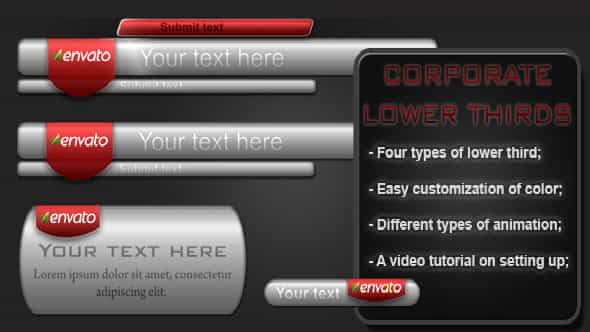 Corporate Lower Thirds - VideoHive 1025636