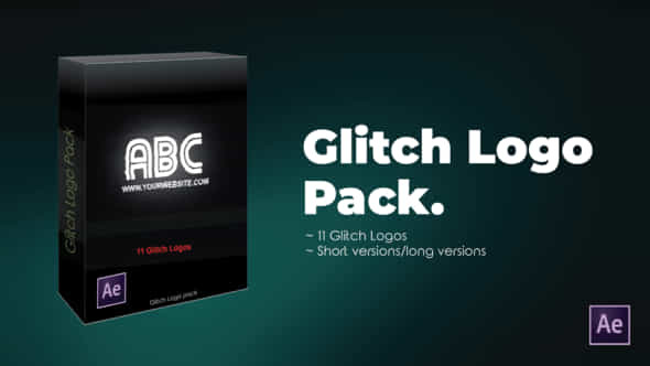 Glitch Logo Pack - VideoHive 25506854