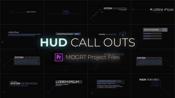 HUD Call Outs For Premiere - VideoHive 23169826
