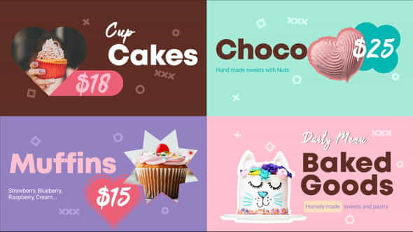 Baked Goods Menu | After - VideoHive 32527930