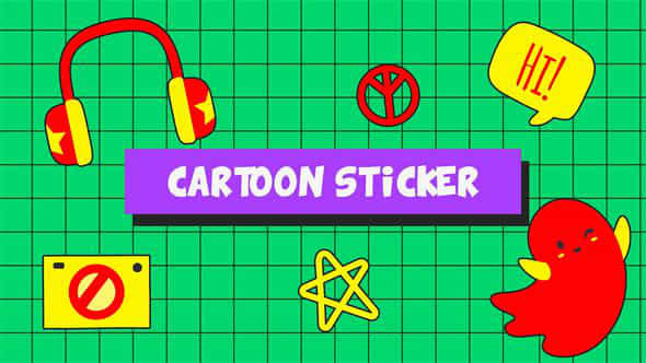 Cartoon Stickers Slideshow - VideoHive 47551886