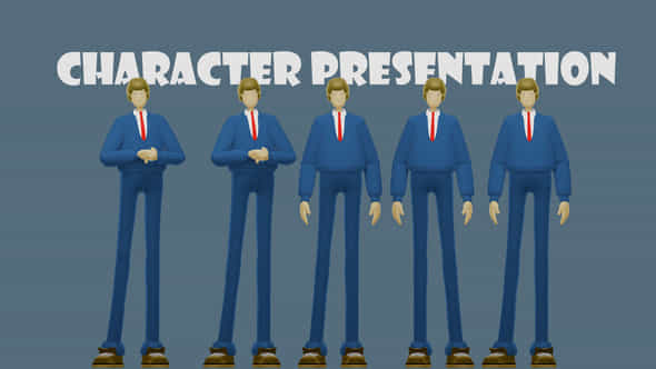 The Curly Man Presentation Character - VideoHive 57768734