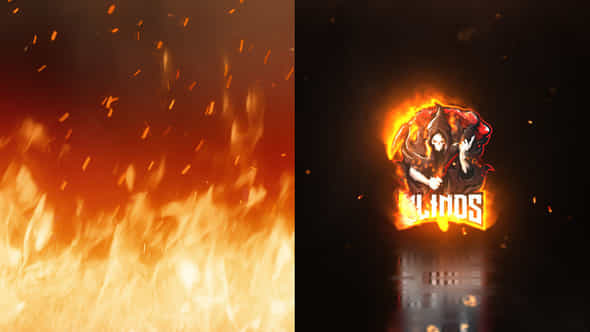 Burning Fire Logo - VideoHive 40871988