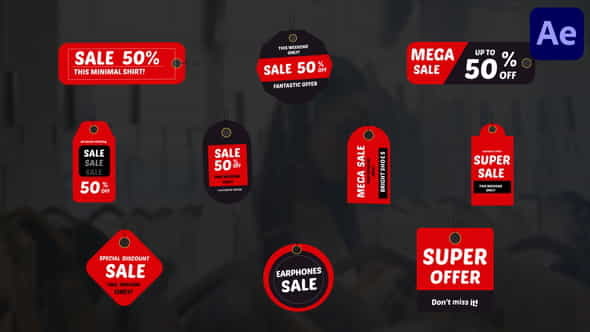 Discount Sale Titles | After - VideoHive 33491926