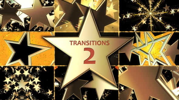 Gold Star Transitions Pack 2 - VideoHive 36640189