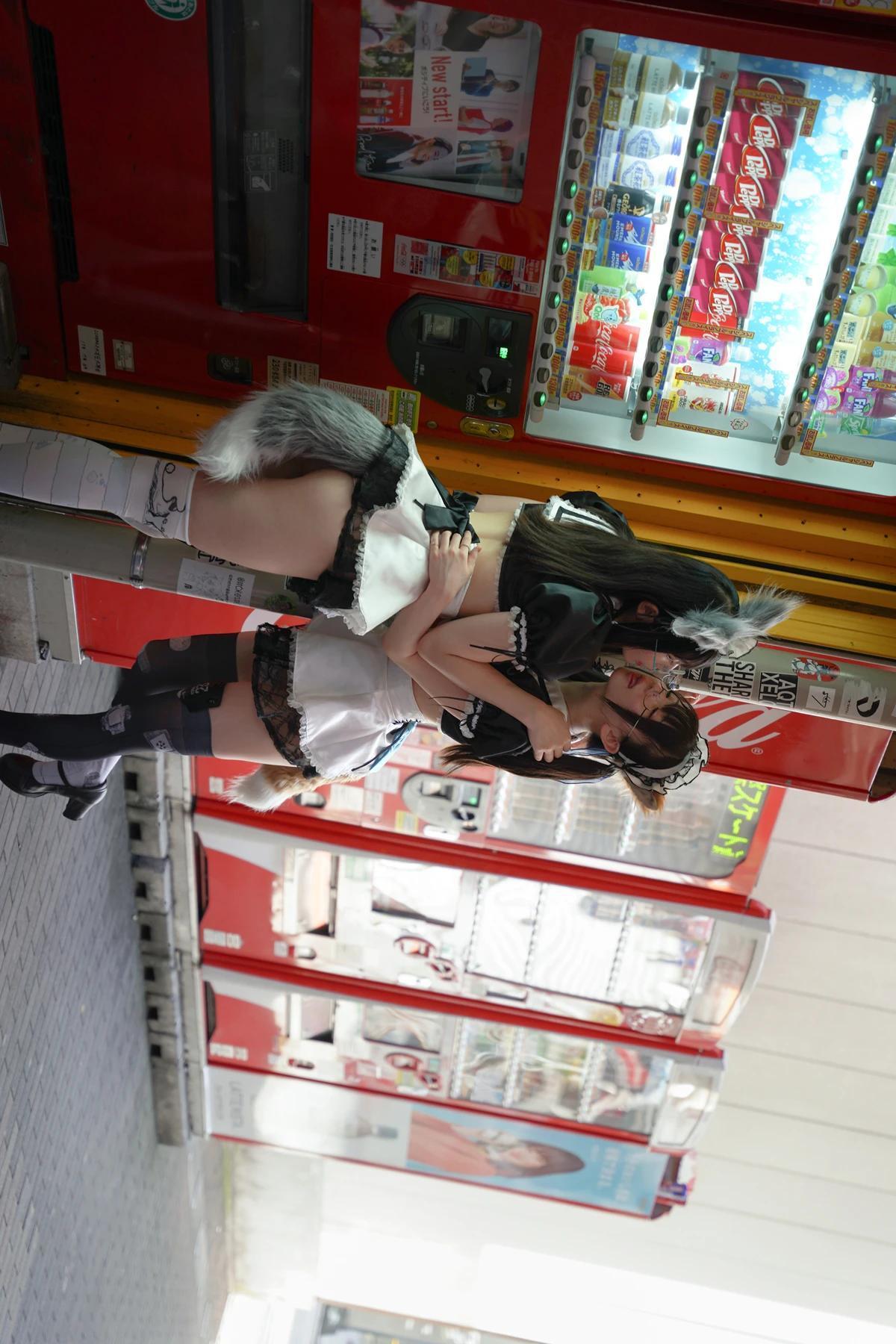 Sui Utatane うたたね翠, Mizuna Shione 水那しおね, 写真集 「野生のメイドがあらわれた！」 Set.01(22)
