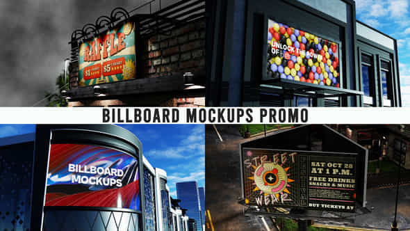 Billboard Mockups Mogrt - VideoHive 53330633