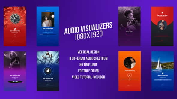 Social MediaAudio Visualizers Vertical Design - VideoHive 31352153