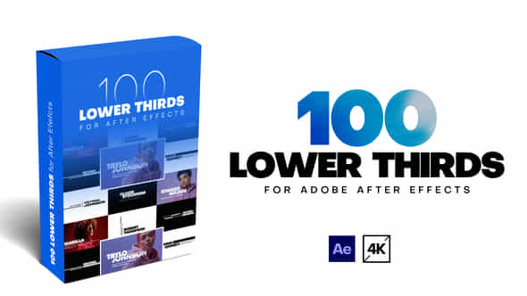 100 Lower Thirds - VideoHive 39770230