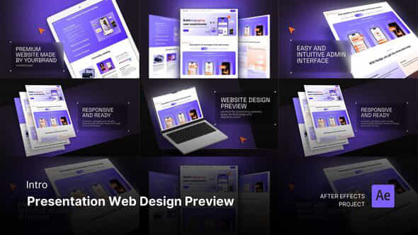 Introopening Presentation Web Design Preview After Effects Project Files - VideoHive 55620776